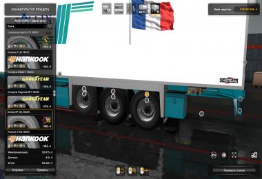 [ETS2] Real Trailer Tyres Mod v1.0 1.32.x