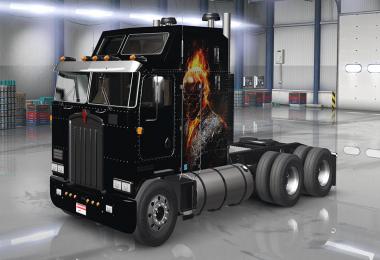 Kenworth K100 Ghost Rider Skin Ets2 & Ats v1.0