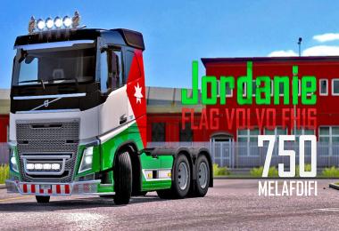 Skin Flag Jordanie Volvo FH16 Foer ETS2 1.32