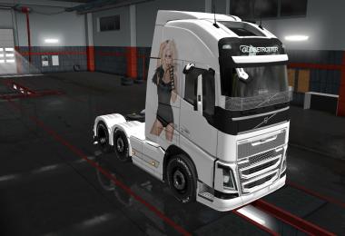 SKIN VOLVO FH16 2012 LADY GAGA v1.0