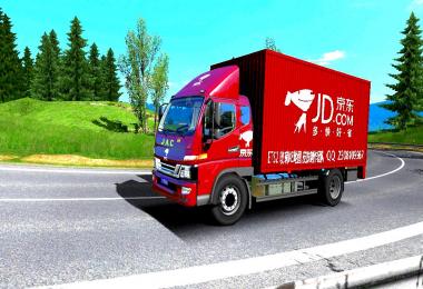 China JAC trucks + 8 species logistics skin 1.32.x