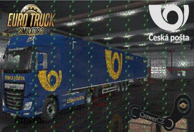 DAF Combo Pack Ceska Posta Ownership Trailer Skin v1.0