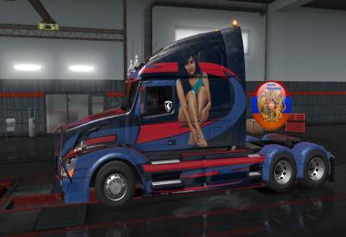 Freightliner Cascadia and Volvo VNL670 Kar style Skins v1.32.3.14