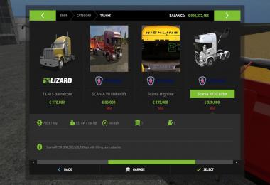 Scania R730 V8 Lifter v1.0