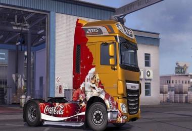 DAF XF Euro 6 Xmas Coca-Cola Edition Skin v1.0