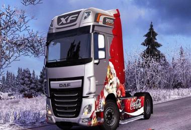 DAF XF Euro 6 Xmas Coca-Cola Edition Skin v1.0