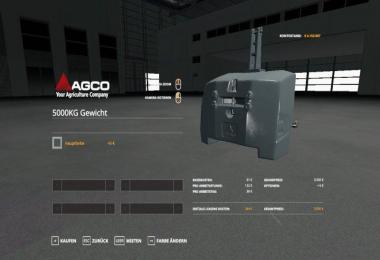 Agco Weight 5000kg v1.0