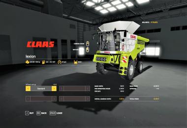 Claas Lexion 780 Combine v1.0