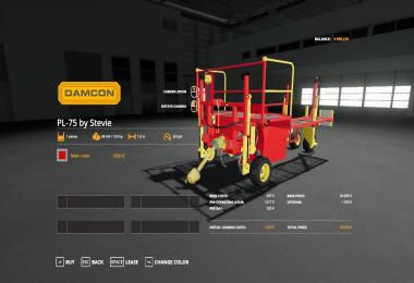 Damcon PL-75 planter + 60 tree saplings pallets v1.0