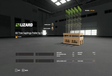 Damcon PL-75 planter + 60 tree saplings pallets v1.0