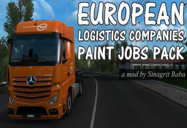 ETS 2 - European Logistics Companies Paint Jobs Pack v1.0