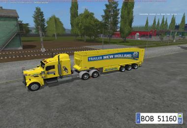 Truck + trailer Yellow New Holland BY BOB51160 v1.1