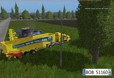 Truck + trailer Yellow New Holland BY BOB51160 v1.1