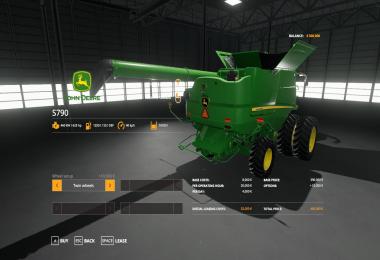 John Deere S790 with SeatCam v1.0.0.0