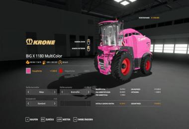 Krone Pack BigX1180 & X-Collect900-3 - MultiColor V1.0