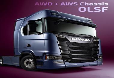 OLSF All Wheel Drive & Steering Chassis for Scania S 2016 v1.0