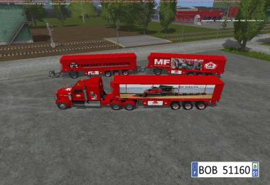 Pack Truck + 3 Trailers Massey Ferguson BY BOB51160 v1.1