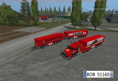 Pack Truck + 3 Trailers Massey Ferguson BY BOB51160 v1.1