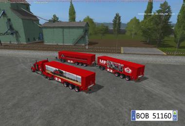 Pack Truck + 3 Trailers Massey Ferguson BY BOB51160 v1.1