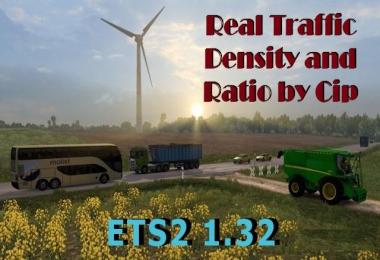 Real Traffic Density and Ratio ETS2 1.32.e