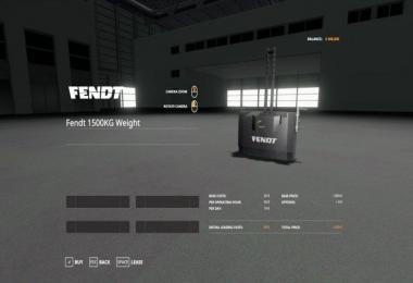 1500KG Fendt Weight v1.0.0.0