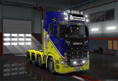 Addons Scania Next Gen Light Box Michelin Yellow-Blue v1.0