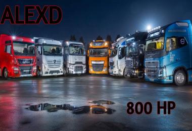 ALEXD 800 HP Engine All Trucks v1.0