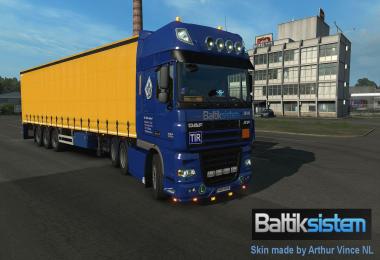 DAF XF105 Baltik Sistem skin v1.2