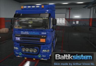 DAF XF105 Baltik Sistem skin v1.2