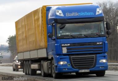 DAF XF105 Baltik Sistem skin v1.2