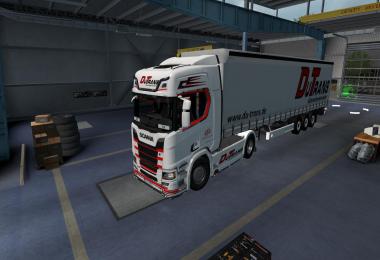 DuTrans SCANIA R Skin + Trailer v1.0