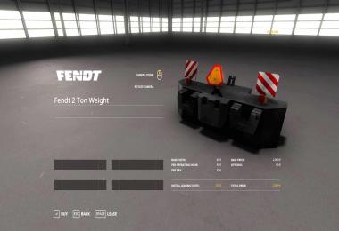 Fendt 2 Tons Weight v1.0