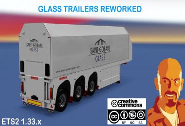 GLASS TRAILERS REWORKED ETS2 1.33.x