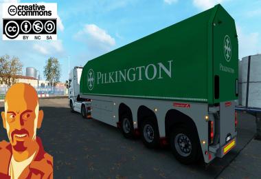 GLASS TRAILERS REWORKED ETS2 1.33.x