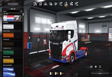 JNE LIVERY SKIN FOR SCANIA S 1.33.x