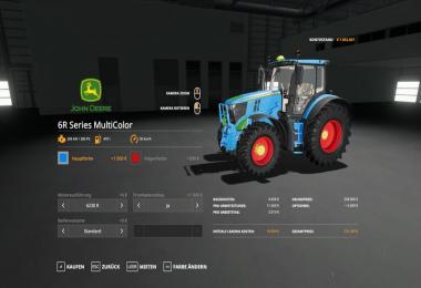 John Deere 6R - MultiColor v1.0