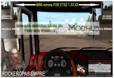 Mini mirrors for ETS2 1.33.x