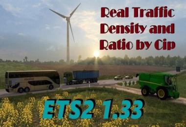 Real Traffic Density and Ratio ETS2 1.33.b