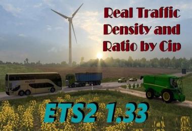 Real Traffic Density and Ratio ETS2 1.33.c