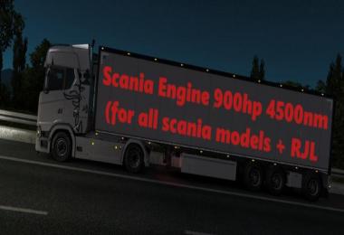 Scania 900 hp Engine for all Scanias 1.33.x