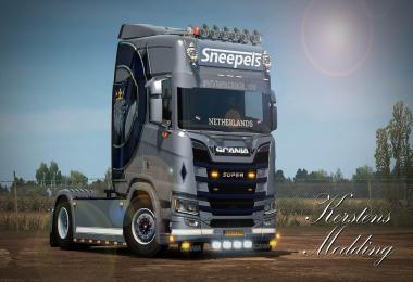 Scania R650 Sneepels transport skin 1.33