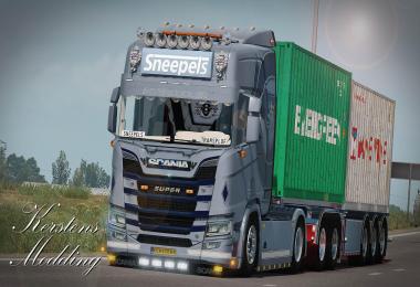 Scania R650 Sneepels transport skin 1.33