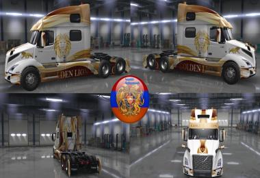 Volvo VNL 2018 Truck Golden Lion Skins 1.33.x