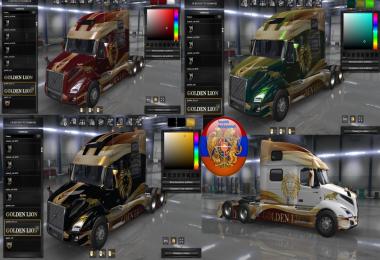 Volvo VNL 2018 Truck Golden Lion Skins 1.33.x