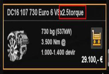 All truck x2.5 tank size + engine torq v1.0