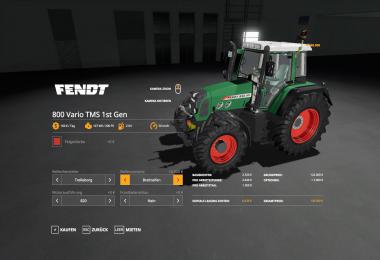 Fendt 800 Vario TMS v1.0.0.7