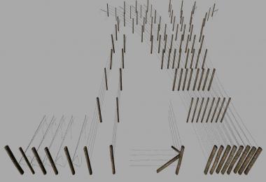 FS19 Barbed Wire Fence Kit v1.0.0.2