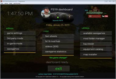 FS19 Dashboard v1.4