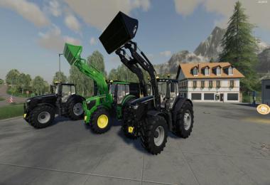 John Deere 6R + 643R Green + Black Pack v1.0