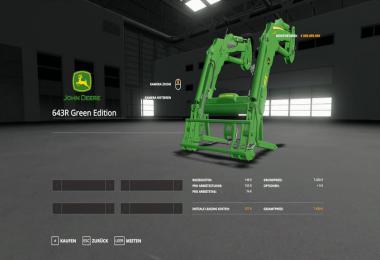 John Deere 6R + 643R Green + Black Pack v1.0